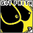 Yellow and black pixelated icon with 'GOT FAITH' text at top and '12GRACE STREET .COM' text at bottom, featuring a stylized hand gesture and animated text changes.