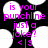 Two identical pixelated speech bubbles with purple text on black background, each containing the phrase "is your punchline just a joke?" and a '<3' symbol below.