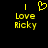 Yellow pixelated text and heart symbol on black background, with two versions showing different heart states.