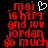 Red pixelated text on black background reads 'mai is him and iuv jordan so much' with a white heart symbol above the first line in one frame, absent in another.