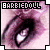 Barbie doll face with purple lips and pink skin, text "BARBIE DOLL" above in pixelated font.