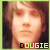 six pixelated images showing a person with light brown hair and neutral expression, each labeled 'DOUGIE' in yellow text below