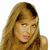 Static pixelated image of a woman with long light brown hair and bangs, wearing a dark top against a white background.