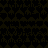 Dark brown background with repeating black heart shapes and scattered alphanumeric characters in a pixelated style.