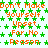 Static image with repeated orange text "Don't Make Yourself Upset For No Reason" on green star background, gray rectangle in bottom-right corner.