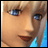 Pixelated close-up of a character's face with blonde hair and blue eyes, next to black background with white text reading 'AnimeIM' and 'com'