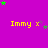 Yellow text 'Immy x' on purple background with scattered green and purple stars, some stars animate to different positions across frames.