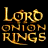 A 48x48 pixel buddy icon split into two frames showing a person in motion with golden text reading "LORD ONION RINGS" on the left frame.