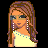 Pixel art buddy icon featuring a woman with long brown hair wearing sunglasses and a white dress, accompanied by yellow text reading "You want me BAD!" on a black background with a gray transparency indicator.