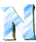 12 pixelated blue and white 'N' letters with beige accents, arranged in three on a gray background