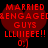 Two identical red pixelated heart shapes with text and a smiley face, displayed side-by-side on black background.