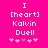 A bright pink background displays white pixelated text and symbols arranged in two identical vertical