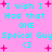 Pixelated cyan text on pink background with repeated phrases and symbols, featuring 'I wish I Had that ONE Speical Guy <3' in multiple instances.