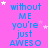 A static image with a bright pink background displays repeated text in blue and white stars scattered throughout.