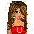 Pixel art contact sheet showing multiple views of a female character in red attire with tied legs, alongside text reading "FOR x-mass IS" and "ALL i want you you" on a transparent background.