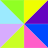 colorful geometric shapes with swirling patterns and 'Happy Mother's Day' text in purple