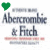 Two side-by-side pixelated images of 'Abercrombie & Fitch' text with a heart symbol above, one green and one black.