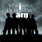 A four- shows a dark silhouette of figures against a cloudy sky, with text changing across to form 'i am gavin hear me roar' in white pixelated letters