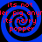 Blue and black spiral background with red text reading "its not harry popper" repeated across four quadrants.