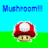 Pixelated of nine distinct cartoon-themed icons with blue text labels above each, set against varied backgrounds including green grass and sky