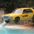 A 2x2 contact sheet of a yellow car animation with "Fear factor" text on black and yellow background, showing motion blur in the right frame.
