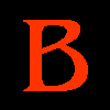 Red text elements on black background with repeated 'B' and 'MovieMayhem' phrases in varying sizes, styles, and opacities.