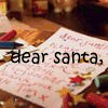 A four- animation of a handwritten letter on a desk with stationery, displaying sequential text changes about wanting a boy who won't break the sender's heart for Christmas