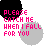 Pixelated text reads 'PLEASE CATCH ME WHEN I FALL FOR YOU' with the final 'YOU' changing color across frames, set against a black and gray circular background.