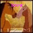 Two figures in warm-toned clothing embrace under pink text reading 'love' on a pixelated background.