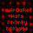 Red pixelated text on black background with red dot pattern, displaying 'mArgoReT thAts PhoNeY b0l0gh0' in four identical