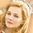 A 2x2 contact sheet of a pixelated animated icon featuring two different expressions of the same woman with long blonde hair, displayed alongside text reading "Coolbuddy.com" on a black background.
