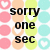 Pixelated text on a pastel polka-dot background with heart and circle patterns in pink, orange, green, and blue.