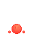 Animated red pixel art icon with circular head, small flower-like accents, and microphone props in various states.