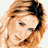A pixelated image of a woman with light brown hair in three distinct poses showing different angles and expressions.