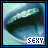 Two side-by-side animated frames of a pixelated eye with the word "SEXY" displayed below, showing subtle color variation between frames.