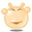 Two cartoon animal head icons with closed eyes and rounded ears, one showing a neutral mouth and the other sticking out a red tongue.