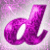 A static pixelated icon featuring a stylized purple 'W' with white negative space, set against a gradient background of pink and gray hues.