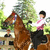 A person in riding gear on a brown horse with a blue text reading 'Ya That Is Me' on the right side