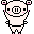 Four pixel-art pig characters in a , each with pink cheeks and ears, black eyes, and smiling expressions on gray background