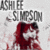 Static buddy icon featuring a pixelated image of a person with red hair and dark bangs, overlaid with large gray text reading "ASHLEE SIMPSON" on a light background.