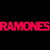 A 50x50 pixel animated contact sheet showing two frames of a Ramones-themed buddy icon with red text and black-and-white band imagery.
