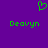 Green pixelated heart symbol above two instances of the name 'Deovyn' on a solid purple background.