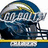A split-screen image with a football helmet on the left and text on the right, featuring pixelated graphics and bold lettering.