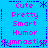 Blue background with pink text listing 'Cute', 'Pretty', 'Smart', 'Humor' in two , separated by dashed lines and asterisks; bottom reads 'Gymnastics'