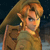 Pixelated 50x50 AIM buddy icon featuring Link from The Legend of Zelda and the "Zelda" logo with shield and sword, displayed as a contact sheet with two frames.