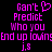 Pixelated text in bright pink on black background, with a heart symbol replacing the 'o' in 'Can't' and a partial 'End up lovin' line.
