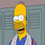 Pixelated yellow-skinned cartoon character with large white eyes, black pupils, and a blue-and-white striped shirt against gray lockers.