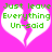 Two identical pixelated heart shapes with a vertical crack, each containing green text on a white background against a bright pink backdrop.