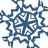 A pixelated blue snowflake on white background next to a blue with white text reading "Sometimes Giving is far more better than Recieving"