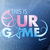 A blue-toned animated icon with 'IT'S OUR GAME' text and a basketball symbol, showing subtle pixel-level animation changes across frames.